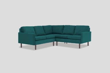 teal velvet corner sofa