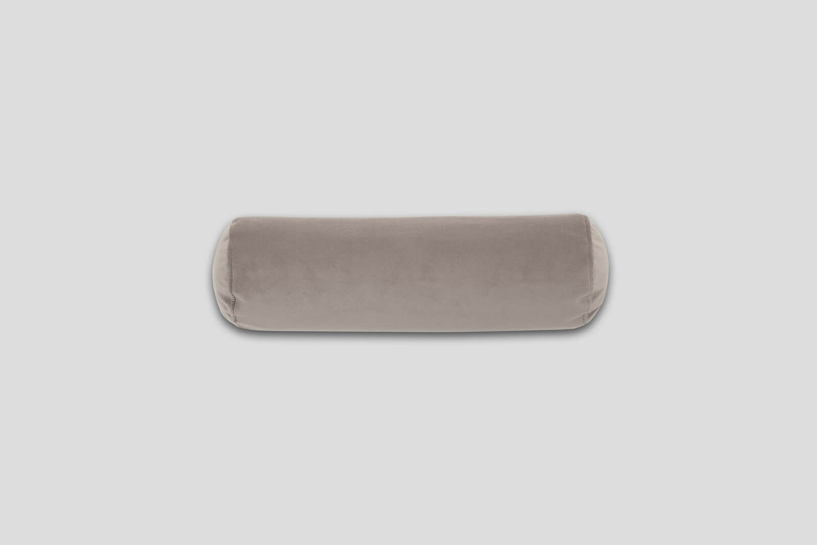 sofa bolster cushion in eco velvet dove