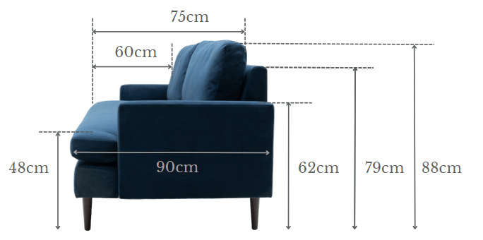 HB07-2-seater-dimentions-side-V2