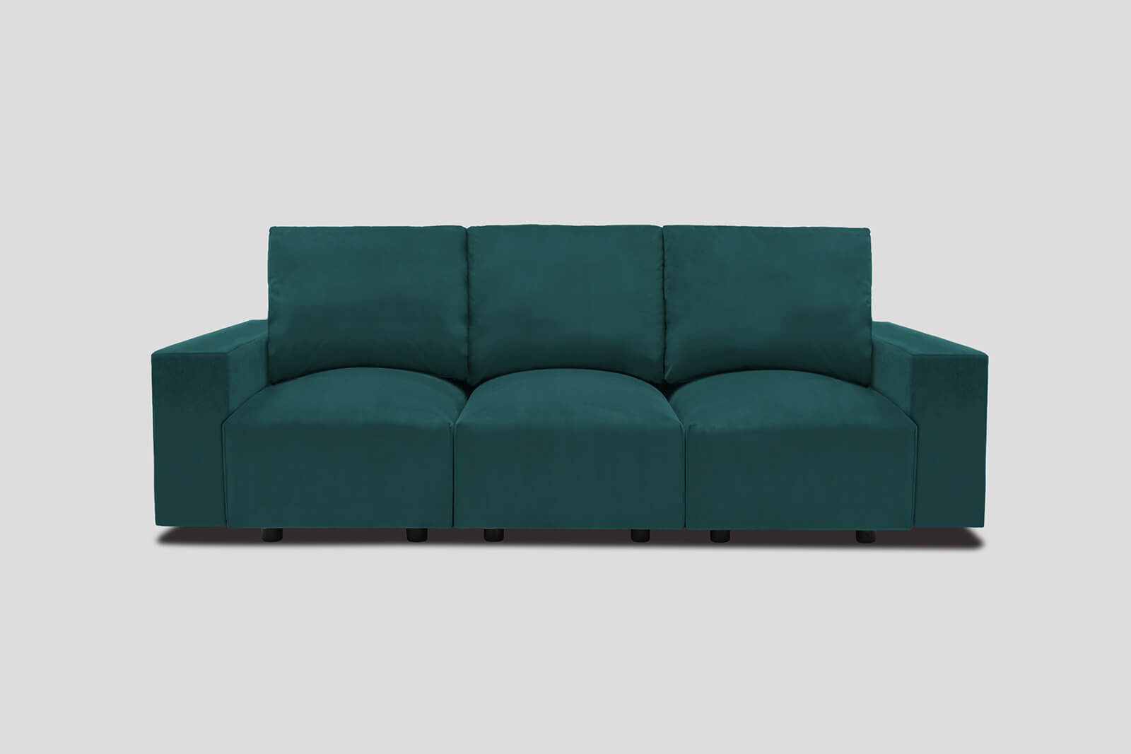 HB06 Sofa Peacock Med Front